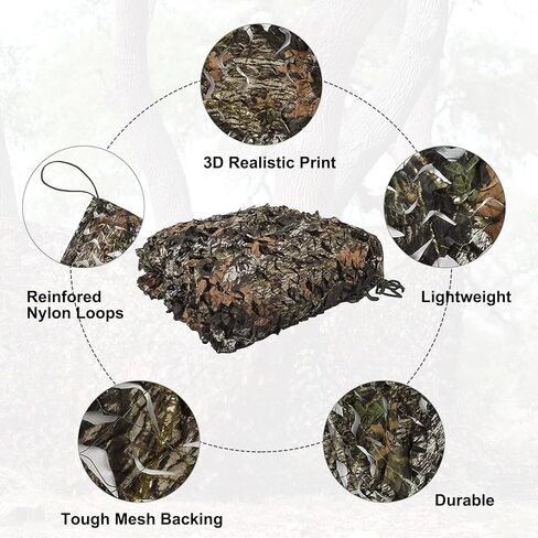 Yeacool شبكة مموهة شبكة مموهة عسكرية فائضة شبكة مموهة هادئة مع دعم شبكي للصيد والرماية والديكور صورة ظلة غطاء سيارة للتخييم in Kuwait
