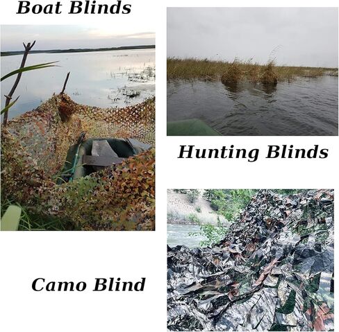 Yeacool شبكة مموهة شبكة مموهة عسكرية فائضة شبكة مموهة هادئة مع دعم شبكي للصيد والرماية والديكور صورة ظلة غطاء سيارة للتخييم in Kuwait