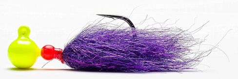 Mustad Sink It Series Jig UV Chartreuse-Anadro Purple 1/16oz in Saudi Arabia