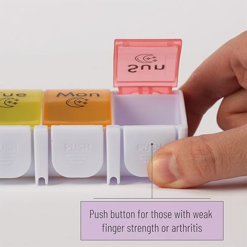 مستر بن - منظم حبوب الدواء الأسبوعي مرتين في اليوم، منظم حبوب الدواء صباحًا ومساءً، 7 أيام، حاويات حبوب الدواء 7 أيام مرتين في اليوم، منظمات حبوب الدواء 7 أيام مرتين في اليوم، منظم حبوب الدواء ليلاً ونهارًا in Kuwait