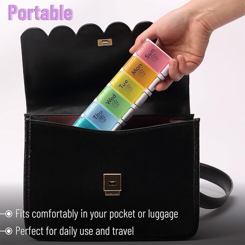 مستر بن - منظم حبوب الدواء الأسبوعي مرتين في اليوم، منظم حبوب الدواء صباحًا ومساءً، 7 أيام، حاويات حبوب الدواء 7 أيام مرتين في اليوم، منظمات حبوب الدواء 7 أيام مرتين في اليوم، منظم حبوب الدواء ليلاً ونهارًا in Kuwait