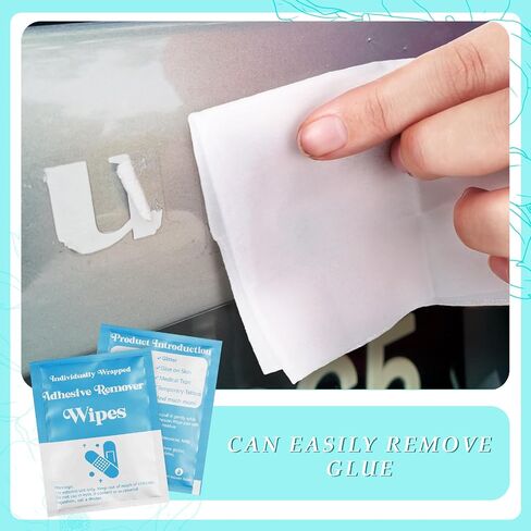 Timgle 300 Pcs Adhesive Remover Wipes Non Woven Adhesive Remover Pad Individually Packaged Bandage Adhesive Remover for Skin Gentle Portable Adhesive Removal Wipes for Sticky Tape Dressings Residue in Saudi Arabia