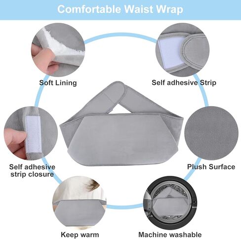 زجاجة ماء ساخن من أوزيرال مع غطاء ناعم، كيس ماء ساخن مصنوع من مادة PVC سعة 2 لتر، مناسب لآلام الكتف والرقبة، الأيدي والأقدام الدافئة، تشنجات الحيض، مع غطاء قطيفة، كيس ماء ساخن قابل للفصل in Kuwait