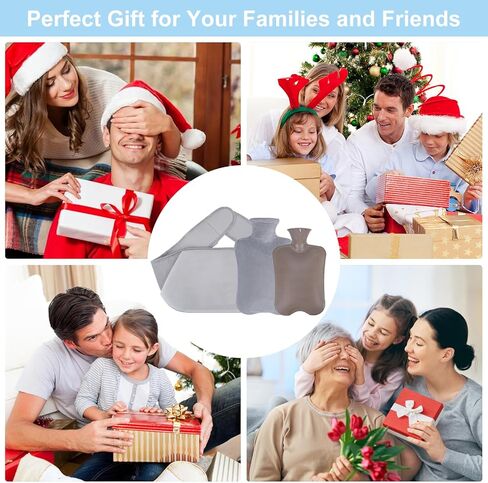 زجاجة ماء ساخن من أوزيرال مع غطاء ناعم، كيس ماء ساخن مصنوع من مادة PVC سعة 2 لتر، مناسب لآلام الكتف والرقبة، الأيدي والأقدام الدافئة، تشنجات الحيض، مع غطاء قطيفة، كيس ماء ساخن قابل للفصل in Kuwait