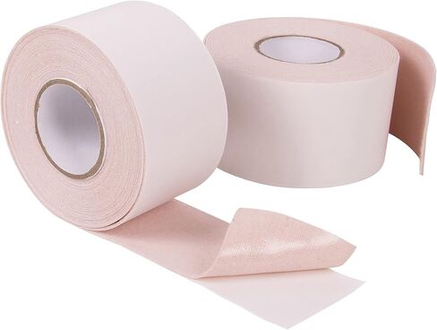 Moleskin for Feet Extra Durable I 2 Adhesive Moleskin Tape Rolls I Moleskin Padding Blister Tape for Shoes I Waterproof Bandage Patches Toe Foot Tape I 100% Cotton, 2" x 5 Yards (15 Ft Each Roll) in Kuwait