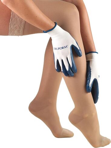 قفازات تروفورم تروفورم للارتداء، مقاس متوسط، أبيض/أزرق، زوج واحد in Kuwait