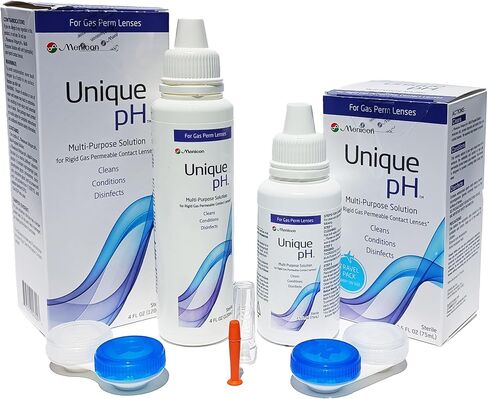 محلول متعدد الأغراض من بوكس ​​أو مارت مينيكون، درجة حموضة فريدة من نوعها، 118 مل، حزمة سفر فريدة من نوعها ذات درجة حموضة 2.5 أونصة ومزيل عدسة DMV، مجموعة من 3 عناصر in Kuwait