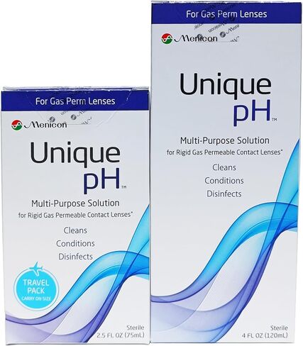 محلول متعدد الأغراض من بوكس ​​أو مارت مينيكون، درجة حموضة فريدة من نوعها، 118 مل، حزمة سفر فريدة من نوعها ذات درجة حموضة 2.5 أونصة ومزيل عدسة DMV، مجموعة من 3 عناصر in Kuwait