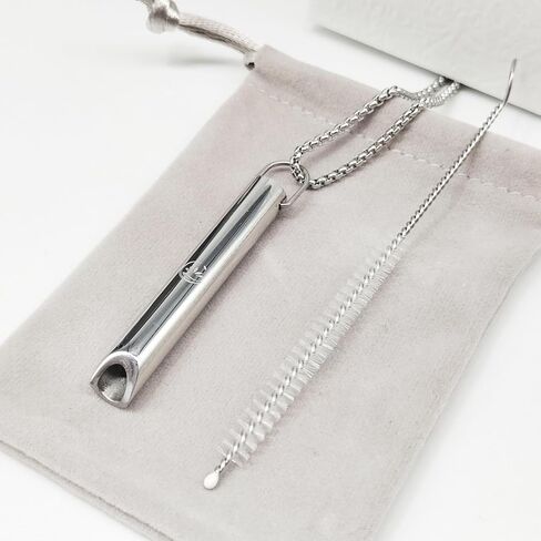 قلادة SpiritEvo للتنفس الواعي وحقيبة مخملية، قلادة للقلق لتخفيف التوتر، هدايا التأمل، تمارين التنفس in Kuwait