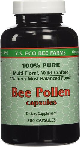 Y.S. ECO Bee Farms 100% Pure Bee Pollen 1,000mg- 200 Capsules in Saudi Arabia