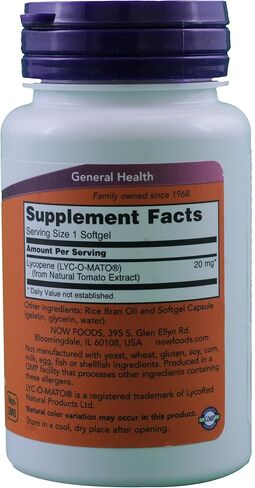 Now Foods Lycopene, 50 softgels / 20 mg (Pack of 2) in Saudi Arabia