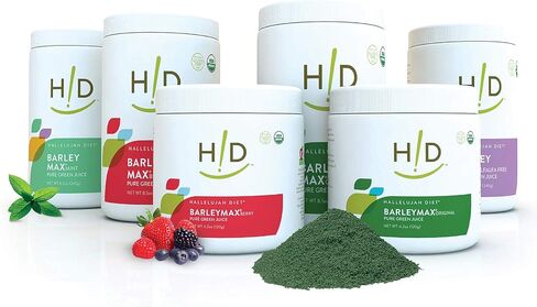 Hallelujah Diet Organic BarleyMax - Barley Grass Juice and Alfalfa Juice Powder, Vegan Formula, Plant-Based Dietary Supplement, Health Food Products, Original, 120 Servings, 8.5 Ounce Bottle in Saudi Arabia