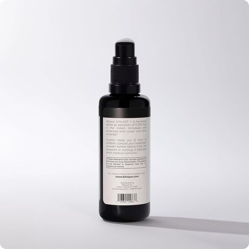 بلسك - قطرات معدنية من راتنج شيلاجيت الهيمالايا | نقي، طبيعي، عضوي | يحتوي على حمض الفولفيك والمعادن النزرة | 2 أونصة سائلة (3 عبوات) in Kuwait