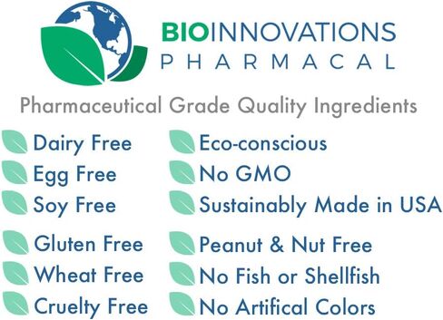 Bio-Innovations Pharmacal SE-100 100 ميكروغرام (100 قطعة) - خالي من خميرة السيلينيوم النقي يدعم صحة المناعة والقلب والأوعية الدموية والغدة الدرقية in Kuwait