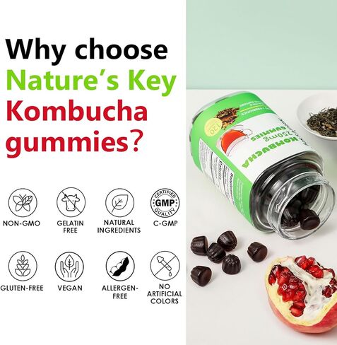 Nature's Key Kombucha Gummies 120Cts （Pack of 2) in Kuwait