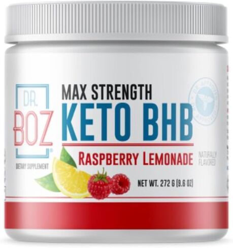 Boz Raspberry Lemonade [244g] Keto BHB Powder - مكمل الكيتونات الخارجية - أفضل مكمل كيتو لإنقاص الوزن - Keto Shake in Kuwait