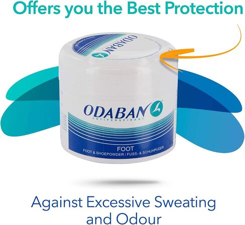Odaban Antiperspirant Foot and Shoe Powder, Long-Lasting & Effective, 50 Gram in Saudi Arabia