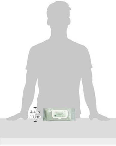 مناديل قماشية للتنظيف الشخصي من ميدلاين فيت رايت ألو، معطرة، عبوة من 48 قطعة، مناديل مبللة كبيرة للكبار مقاس 8 × 12 بوصة in Kuwait