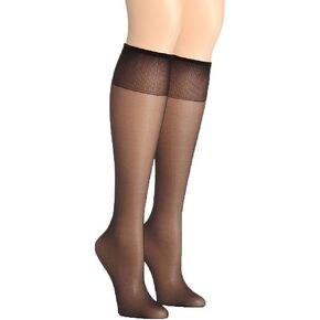 Hanes Silk Reflections Women's 2-Pack Knee High Sandalfoot in Saudi Arabia