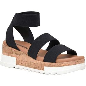 صندل نسائي من CUSHIONAIRE Naomi Cork Wedge + متوفر بعرض واسع in Kuwait