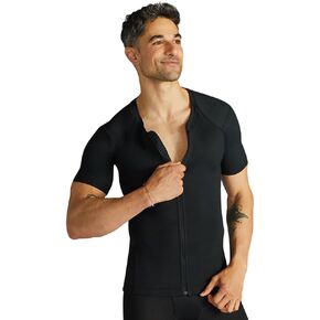 Tommie Copper Short Sleeve Mens Compression Shirt, Full Back Support Shirt, Shoulder & Posture