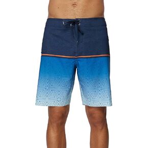 O'NEILL Men's 19 Split Print Boardshorts - Water Resistant Swim Trunks for Men with Quick Dry Stretch Fabric and Pockets