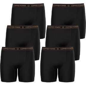 Copper Power Mens Performance Boxer Briefs - Breathable Comfortable Underwear for Men Pack, Moisture Wicking Mens Underwear in Kuwait