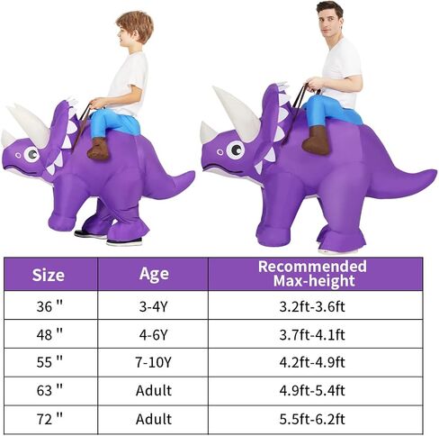 زي ديناصور قابل للنفخ من GOOSH للبالغين، زي الهالوين للنساء والرجال، زي تنفجر مضحك لحفلات الهالوين in Kuwait
