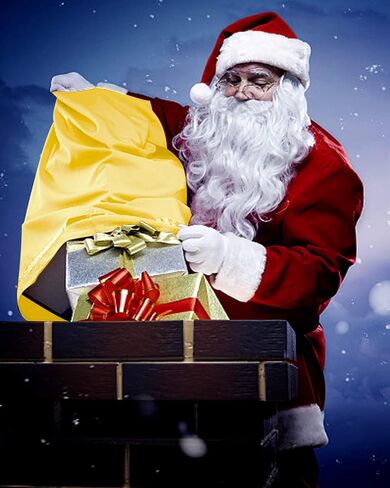 SHEJIZE Santa Claus Costume for Men Santa Costume Santa Suit Adults Men Santa Outfit in Kuwait