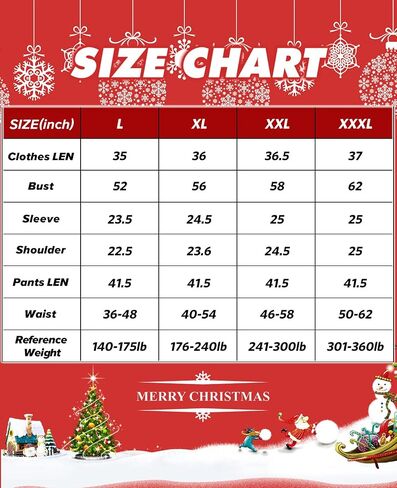 SHEJIZE Santa Claus Costume for Men Santa Costume Santa Suit Adults Men Santa Outfit in Kuwait