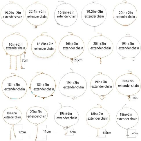 TAMHOO 20 جهاز كمبيوتر شخصى متعددة DIY الطبقات قلادة قلادة للنساء مع عملة مثير القمر ستار متعدد الطبقات سلسلة قلادة Y القلائد مجموعة قابل للتعديل الذهب والفضة شريط قلادة Y قلادة للمراهقات الفتيات النساء in Kuwait