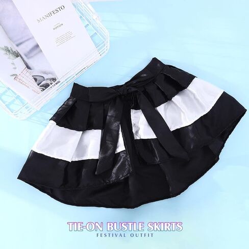 TWINKLEDE Christmas Tutu Skirt Tie-on Bustle Costume Skirt Festival Xmas Tutus for Women in Saudi Arabia