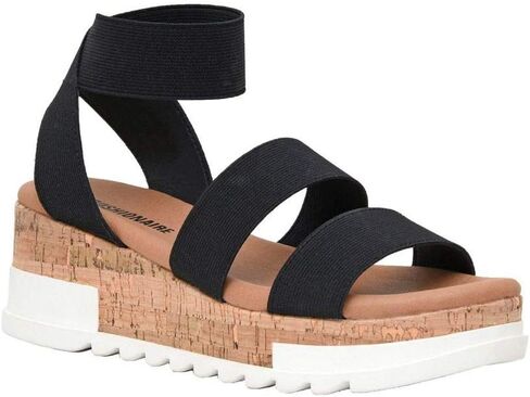 صندل نسائي من CUSHIONAIRE Naomi Cork Wedge + متوفر بعرض واسع in Kuwait
