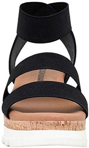 صندل نسائي من CUSHIONAIRE Naomi Cork Wedge + متوفر بعرض واسع in Kuwait