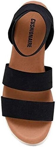 صندل نسائي من CUSHIONAIRE Naomi Cork Wedge + متوفر بعرض واسع in Kuwait