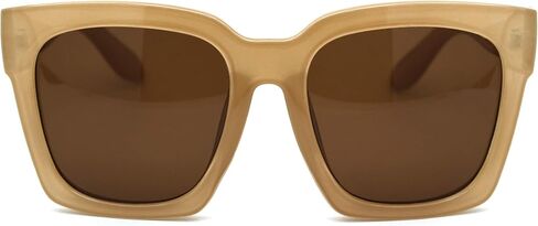 Womens Boyfriend Style XXL Oversize Horned Rim Thick Plastic Sunglasses in Saudi Arabia