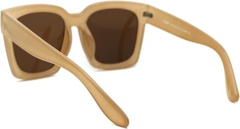 Womens Boyfriend Style XXL Oversize Horned Rim Thick Plastic Sunglasses in Saudi Arabia