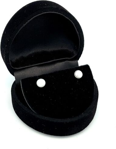Girls 14K Gold Plated or Sterling Silver 4-5mm Cultured Pearl Earrings with Safety Screw Backs for Babies, Toddlers, Teens, or Women in Saudi Arabia