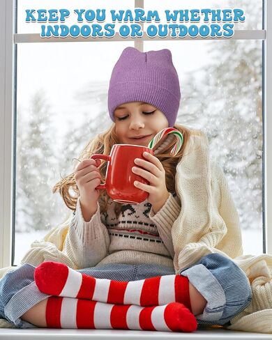 Toulite 24 Pcs Kids Winter Beanies Warm Cold Weather Hats Knitted Beanie Cap Solid Color for Boy Girl Children School Outdoor in Saudi Arabia