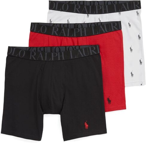 POLO RALPH LAUREN mens Classic Fit Stretch Boxer Brief 3-pack in Saudi Arabia