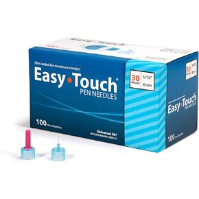 Easy Touch Insulin Pen Needles, 29G, 1/2-Inch/12.7mm, Box of 100