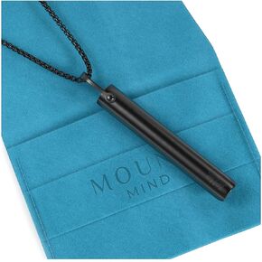 Anxiety Necklace Breathing Premium Design - Silent, Stunning Look, Strong Chain - Breathing Necklace for Breathwork, Anxiety Breathing Tool, Stress Relief in Saudi Arabia