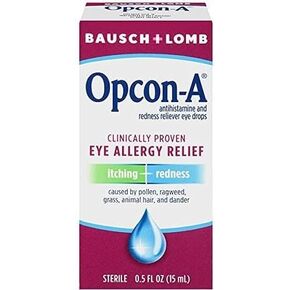 Bausch + Lomb Opcon-A Eye Drops Allergy Relief - 0.5 oz, Pack of 4 in Saudi Arabia