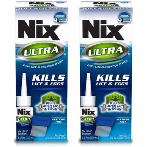 Nix Ultra 2-in-1 Lice Treatment - 3.4 oz, Pack of 2 in Kuwait