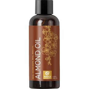 زيت اللوز الحلو المعصور على البارد - زيت اللوز الحلو النقي للعناية بالبشرة وزيت الجسم المرطب للرجال والنساء - زيت ناقل لخلط الزيوت العطرية لخلط الشعر والبشرة والأظافر ومنتجات التجميل DIY 16oz in Kuwait