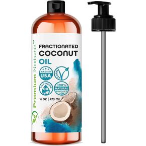 Fractionated Coconut Oil Massage Oil Cold Pressed Pure Oil Best Carrier Oil for Essential Oils Mixing for Skin Fractionated Coconut Oil for Essential Oils Body Oils for Women Dry Skin Moisturizer 4oz
