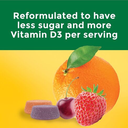 Nature Made Calcium Gummies 500 mg Per Serving with Vitamin D3, Dietary Supplement for Bone Support, 80 Gummies, 40 Day Supply in Saudi Arabia