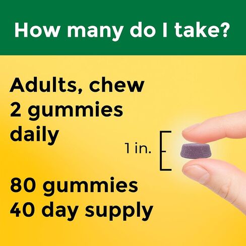 Nature Made Calcium Gummies 500 mg Per Serving with Vitamin D3, Dietary Supplement for Bone Support, 80 Gummies, 40 Day Supply in Saudi Arabia