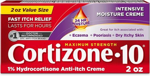 Cortizone 10 Maximum Strength Intensive Moisture Anti-Itch Creme, 1% Hydrocortisone, 1 oz. in Kuwait