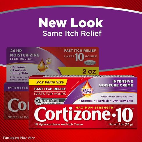 Cortizone 10 Maximum Strength Intensive Moisture Anti-Itch Creme, 1% Hydrocortisone, 1 oz. in Kuwait